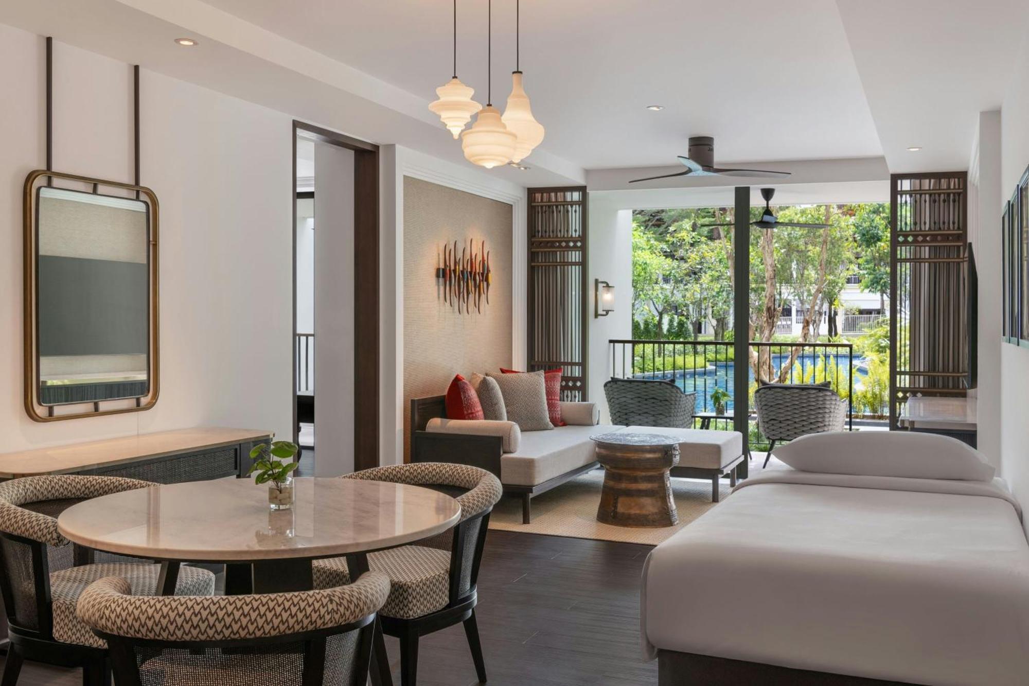 Apartment mit 2 Schlafzimmern mit 1 Kingsize-Bett und 2 Einzelbetten